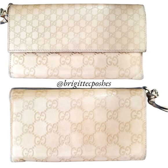 GUCCI Leather Embossed GG Long Wallet - Picture 3 of 16
